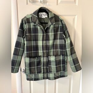 NWOT Marmot (Women’s)  Chore Coat Green/Black Plaid Size L